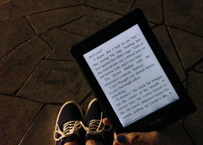 Kindle no escuro