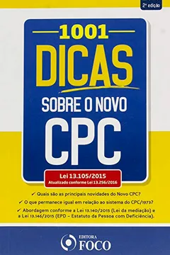 Livro 1001 Dicas Sobre o Novo CPC - Resumo, Resenha, PDF, etc.