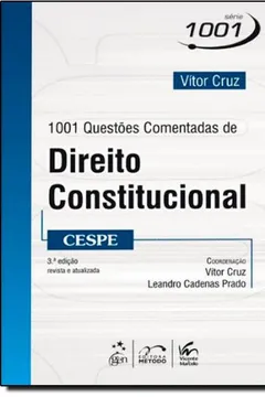 Capa do livro 1001 Questoes Comentadas De Direito Constitucional - Cespe