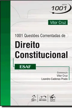 Capa do livro 1001 Questoes Comentadas De Direito Constitucional - Esaf