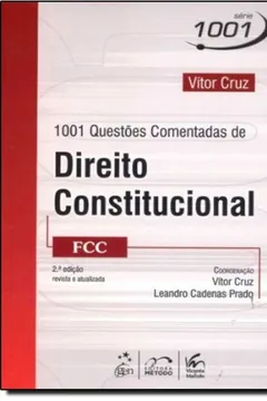 Capa do livro 1001 Questões Comentadas de Direito Constitucional. FCC