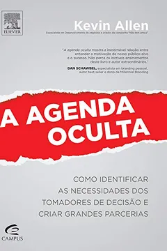 Livro A Agenda Oculta - Resumo, Resenha, PDF, etc.