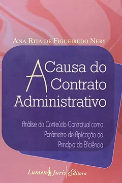 Livro A Causa do Contrato Administrativo - Resumo, Resenha, PDF, etc.