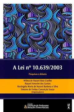 Capa do livro A Lei Nº 10.639/2003. Pesquisas e Debates