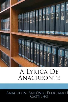 Livro A Lyrica de Anacreonte - Resumo, Resenha, PDF, etc.