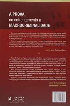 Livro A Prova no Enfrentamento à Macrocriminalidade - Resumo, Resenha, PDF, etc.