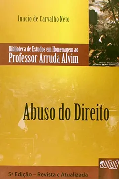 Capa do livro Abuso do Direito