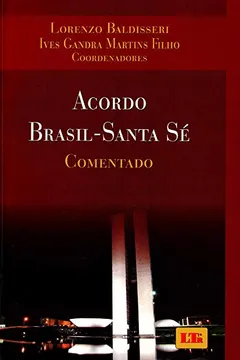 Capa do livro Acordo Brasil-Santa Sé. Comentado