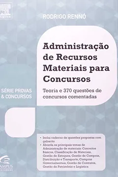 Livro Administração de Recursos Materiais Para Concursos - Resumo, Resenha, PDF, etc.