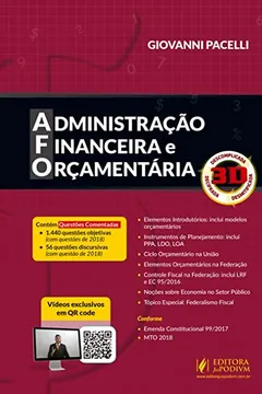 Livro Administração Financeira e Orçamentária 3D - Resumo, Resenha, PDF, etc.
