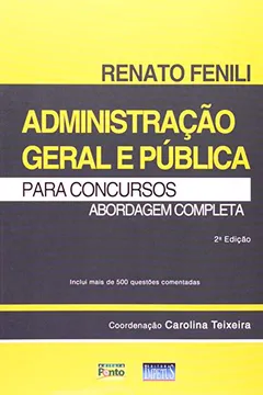 Capa do livro Administração Geral e Pública Para Concursos. Abordagem Completa