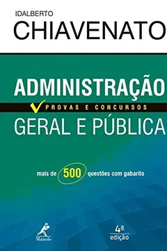 Livro Administração Geral e Pública - Série Provas e Concursos - Resumo, Resenha, PDF, etc.