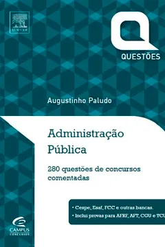 Livro Administração Pública - Série Questões - Resumo, Resenha, PDF, etc.