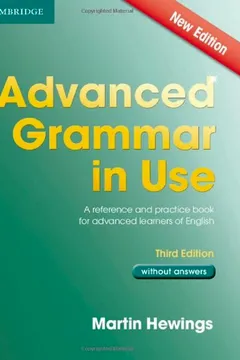 Capa do livro Advanced Grammar in Use Book Without Answers: A Reference and Practical Book for Advanced Learners of English