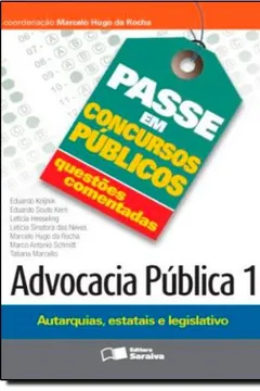 Livro Advocacia Pública 1 - Coleção Passe em Concursos Públicos - Resumo, Resenha, PDF, etc.