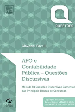 Livro AFO e Contabilidade Pública. Questões Discursivas - Resumo, Resenha, PDF, etc.