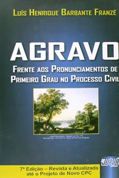 Livro Agravo. Frente aos Pronunciamentos de Primeiro Grau no Processo Civil - Resumo, Resenha, PDF, etc.