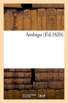 Livro Ambigu - Resumo, Resenha, PDF, etc.