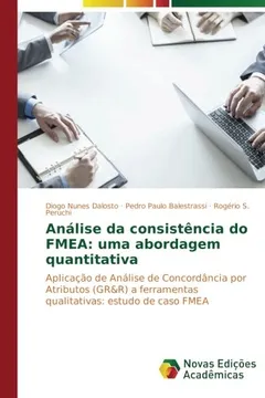 Capa do livro Analise Da Consistencia Do Fmea: Uma Abordagem Quantitativa