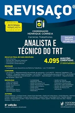 Livro Analista e técnico do TRT: 4.095 questões comentadas - Resumo, Resenha, PDF, etc.