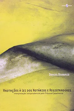 Capa do livro Anotações a Lei dos Notários e Registradores