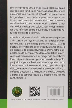 Livro Antropologia Jurídica. Uma Perspectiva Decolonial Para a América Latina - Resumo, Resenha, PDF, etc.