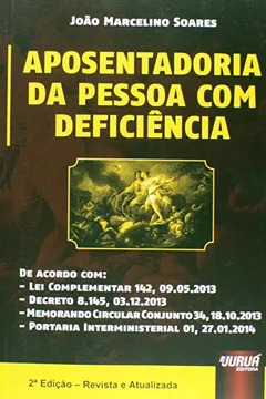Capa do livro Aposentadoria da Pessoa com Deficiência