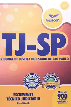 Livro Apostila Tj Sp Tribunal De Justica Do Estado De Sao Paulo: Escrevente Tecnico Judiciario - Resumo, Resenha, PDF, etc.
