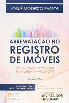 Livro Arrematação no Registro de Imóveis - Resumo, Resenha, PDF, etc.