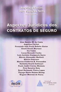 Capa do livro Aspectos Jurídicos dos Contratos de Seguro