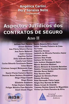 Capa do livro Aspectos Jurídicos dos Contratos de Seguro. Ano 2