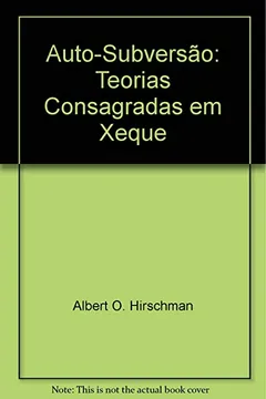 Livro Auto-Subversão - Resumo, Resenha, PDF, etc.