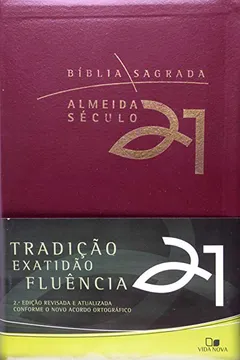 Livro Bíblia Almeida Século 21. Luxo. Capa Vinho - Resumo, Resenha, PDF, etc.