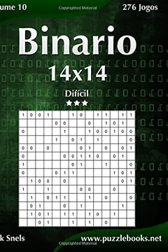 Livro Binario 14x14 - Dificil - Volume 10 - 276 Jogos - Resumo, Resenha, PDF, etc.