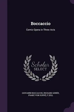 Livro Boccaccio: Comic Opera in Three Acts - Resumo, Resenha, PDF, etc.
