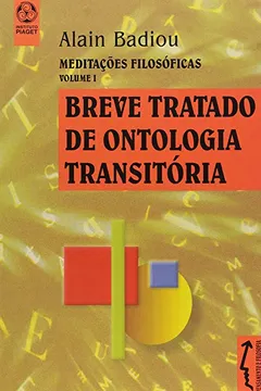 Livro Breve Tratado de Ontologia Transitória - Resumo, Resenha, PDF, etc.
