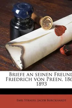 Capa do livro Briefe an Seinen Freund Friedrich Von Preen, 1864-1893