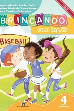 Capa do livro Brincando com Inglês 4º Ano. Novo