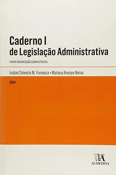 Capa do livro Caderno I de Legislação Administrativa
