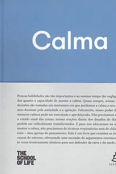 Livro Calma - Resumo, Resenha, PDF, etc.