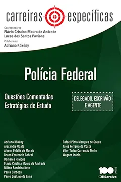 Capa do livro Carreiras Específicas. Polícia Federal