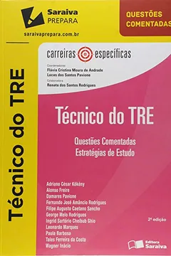 Livro Carreiras Específicas. Técnico do Tre. Questões Comentadas. Estratégias de Estudo - Resumo, Resenha, PDF, etc.