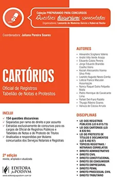 Livro Cartórios. Oficial de Registros e Tabelião de Notas e de Protestos - Coleção Preparando Para Concursos - Resumo, Resenha, PDF, etc.