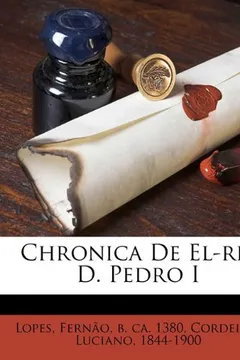 Capa do livro Chronica de El-Rei D. Pedro I