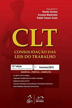 Livro CLT. Consolidação das Leis do Trabalho - Resumo, Resenha, PDF, etc.