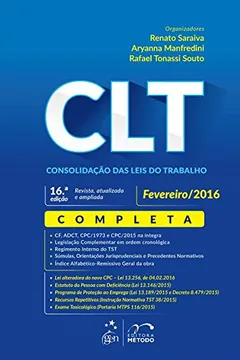 Livro CLT. Consolidação das Leis do Trabalho - Resumo, Resenha, PDF, etc.