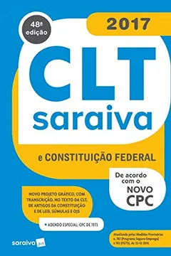 Livro CLT Saraiva e Constituição Federal - Acompanha CLT. Coleção Legislação Saraiva de Bolso - Resumo, Resenha, PDF, etc.