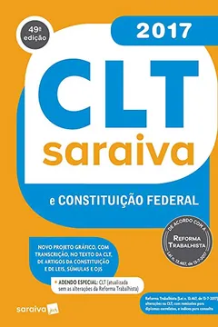 Livro CLT Saraiva e Constituição Federal (+ CLT–Legislação Saraiva de Bolso) - Resumo, Resenha, PDF, etc.