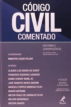 Livro Código Civil Comentado - Resumo, Resenha, PDF, etc.