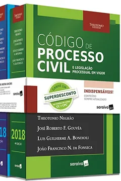 Livro Código Civil e Legislação Civil em Vigor + Código de Processo Civil e Legislação Processual em Vigor 2018 - Resumo, Resenha, PDF, etc.